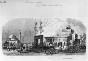 De Buitenlandse en Oosterse Secties van de Universele Tentoonstelling op het Champ-de-Mars in Parijs, juni 1867 door Michel Charles Fichot