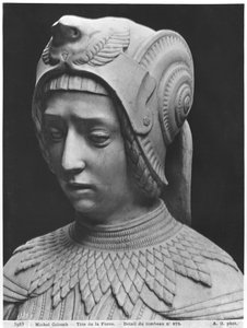 Nantes, Kathedraal van St. Peter en St. Paul, Graf van Frans II, Hertog van Bretagne en Marguerite van Foix, hoofd van Fortitude, 1502-07 (detail)