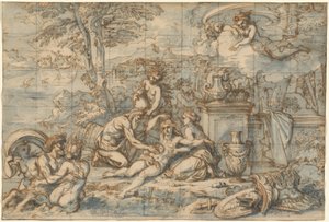 De zuivering van Aeneas door Michel Corneille