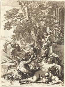 Bacchante met slapend kind