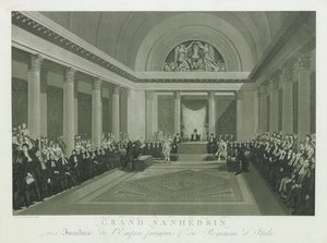 Het Grote Sanhedrin van de Israëlieten door Napoleon I, 1806 door Michel François Damame Demartrais