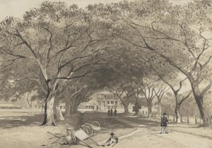 Avenue en Ingang naar St. James Kazerne