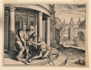 Petrus en Johannes bij de tempel