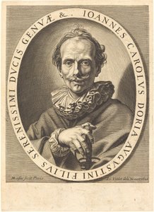 Jean Charles Doria door Michel Lasne after Simon Vouet