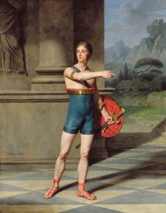 Portret van Nicolas Baptiste in de rol van Horace
