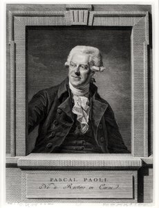 Portret van Pascal Paoli, gegraveerd door Benoit Louis Henriquez, 1793 door Michel Martin Drolling
