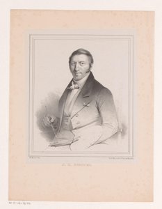 Portret van Johannes Christiaan Schotel door Michel Mourot