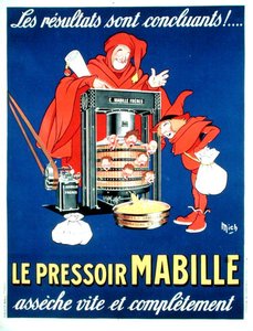 Poster die de nieuwe belastingen satiriseert