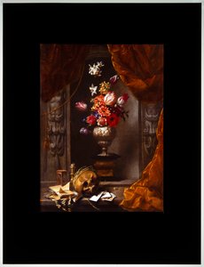 Stilleven met vaas bloemen