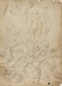 Boogschutters schieten op een Herm, Triomf van Bacchus en andere studies
