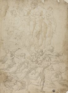 Boogschutters die schieten op een Herm, Triomf van Bacchus, en Andere Studies