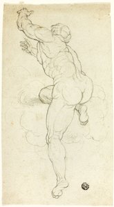 Stijgende Mannelijke Naakt door Michelangelo Buonarroti