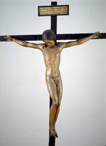 Kruisbeeld, ca. 1492-94 door Michelangelo Buonarroti