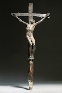 Kruisigingsgroep van Christus, de Goede Dief en de Slechte Dief door Michelangelo Buonarroti