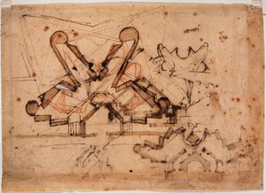 Ontwerp voor de Porta al Prato door Michelangelo Buonarroti