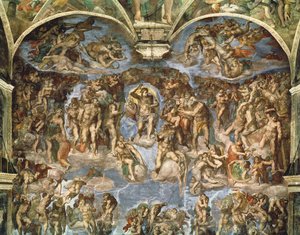 Laatste Oordeel, uit de Sixtijnse Kapel door Michelangelo Buonarroti