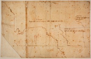 Profielen van lijsten voor de deur van de Laurentiaanse Bibliotheek door Michelangelo Buonarroti