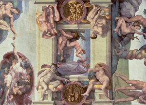 Sixtijnse Kapel Plafond: De Schepping van Eva door Michelangelo Buonarroti