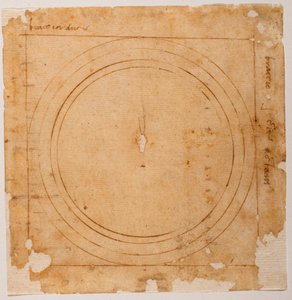 Schetsen voor de koepel van Santa Maria del Fiore door Michelangelo Buonarroti