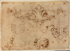Studies voor fortificaties door Michelangelo Buonarroti