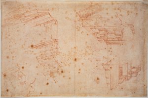 Studies van Romeinse monumenten door Michelangelo Buonarroti