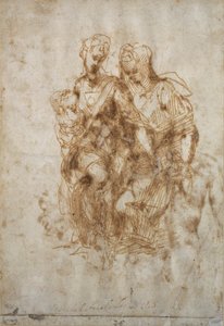 Studie van St. Anne, naar Leonardo Da Vinci