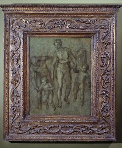 De Heilige Familie met Johannes de Doper, c.1540 door Michelangelo Buonarroti