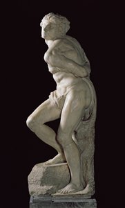 De Opstandige Slaaf, 1513-15 door Michelangelo Buonarroti