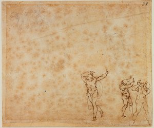 Drie Naakten door Michelangelo Buonarroti