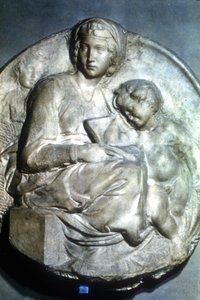 Maagd en Kind door Michelangelo Buonarroti