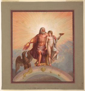 Zeus en Ganymedes door Michelangelo Maestri