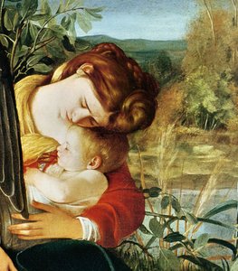 Rust tijdens de vlucht naar Egypte (detail. 1603)