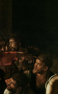 Opstanding van Lazarus (detail) door Michelangelo Merisi Caravaggio