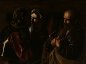 De Verloochening van Sint Petrus door Michelangelo Merisi Caravaggio