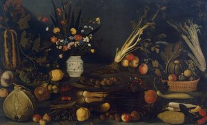 Stilleven van bloemen en planten