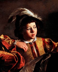 De roeping van Sint Matteüs, detail (olieverf op doek)
