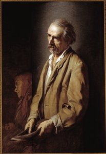 Zelfportret Schilderij door Michelangelo Pittatore (1825-1903) 1894 door Michelangelo Pittatore