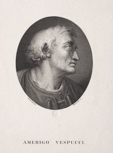 Portret van Amerigo Vespucci door Michele Bisi