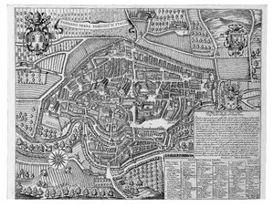Fabriano Terra Famosissima di Italia, 1630 door Michele Buti