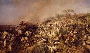 De Slag bij Dogali, door Michele Cammarano
