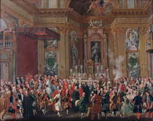 "Ferdinand IV wordt beëdigd als koning van Napels".
