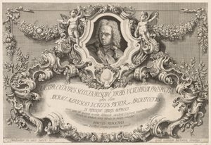 Gezichten van Venetië: Frontispice - Titelpagina, 1741 door Michele Marieschi