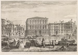Gezichten van Venetië: Palazzo Pesaro, 1741
