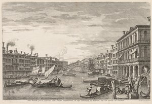 Gezichten van Venetië: Rialto door Michele Marieschi