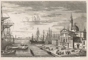 Zichten van Venetië: Het Bassin van St. Marks, 1741 door Michele Marieschi