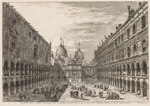 Gezichten van Venetië: De binnenplaats van het Dogepaleis