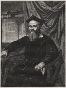 Portret van Marco Antonio de Dominis (Markantun de Dominis) (1556-1624) Dalmatische geestelijke, afvallige en wetenschapper - gravure door G.J. Delff naar Mierevelt. door Michiel Jansz. van (after) Mierevelt