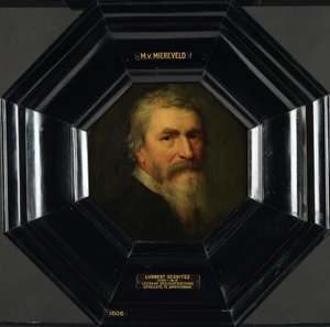 Portret van Lubbert Gerritsz, ca.1607 (olieverf op paneel) door Michiel Jansz. van Mierevelt