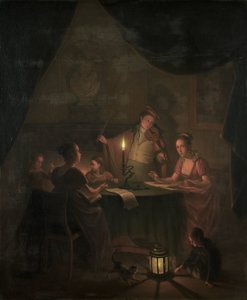 Een Muzikaal Gezelschap bij Kaarslicht