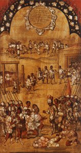De verovering van Mexico, Paneel III, ca. 1696-1715